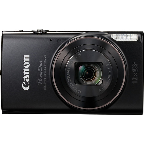 PowerShot ELPH 360 HS A Digital Camera (Black) Image 0