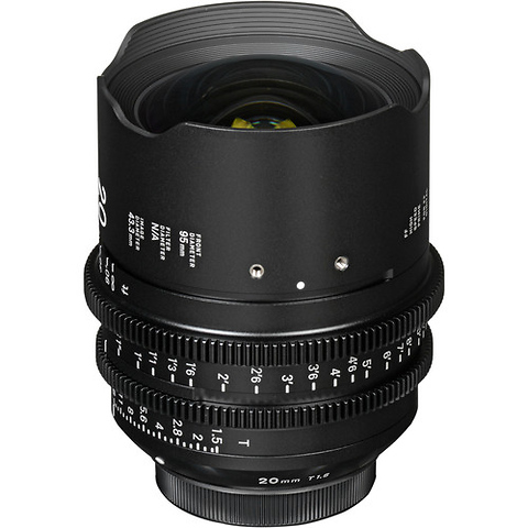 20mm T1.5 Fully Luminous FF High-Speed Prime (Canon EF, Feet) - Pre-Owned Image 2