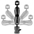 Dual-Joint 3/8 in.-16 Anti-Twist Tilter Bracket