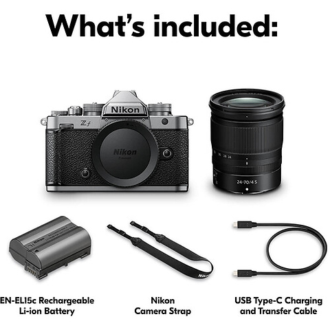 Z f Mirrorless Digital Camera with 24-70mm f/4 Lens (Silver) Image 5