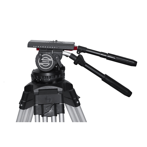 Video 25 Fluid head with 150 Aluminum Tripod Kit - Pre-Owned Image 1