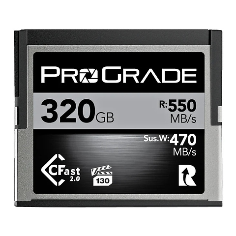 320GB CFast 2.0 Cobalt Memory Card R/550MB/s W/470MB/s - Pre-Owned Image 0