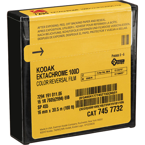 Ektachrome 100D Color Reversal Film Roll 7294 (SP455, 16mm x 100 ft.) Image 0