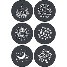 GP-GS1 Gobo Set for MG1200Bi Spotlight Mount (6-Pack) Image 0