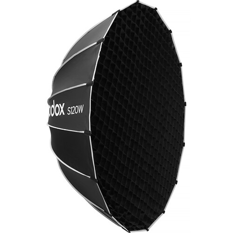 Bowens Mount Umbrella-Style Easy Lock Softbox (Black/White, 47.2 in.) Image 4