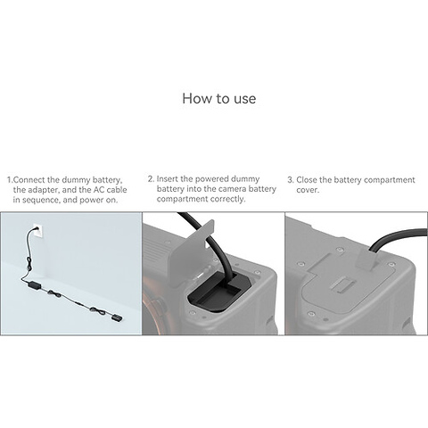 Sony NP-FZ100 Dummy Battery with Power Adapter Image 4