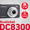 Realishot DC8300 Compact Digital Camera (Black) Thumbnail 4