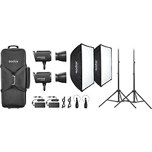 Litemons LA150R RGB LED Monolight (2-Light Kit, Black) Image 0