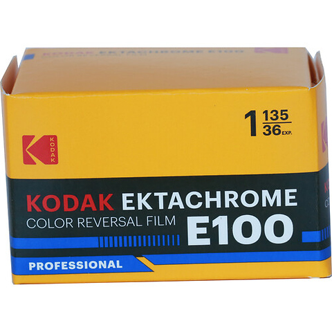 Ektachrome E100 Color Transparency Film (35mm Roll Film, 36 Exposures, Retro Packaging) Image 1