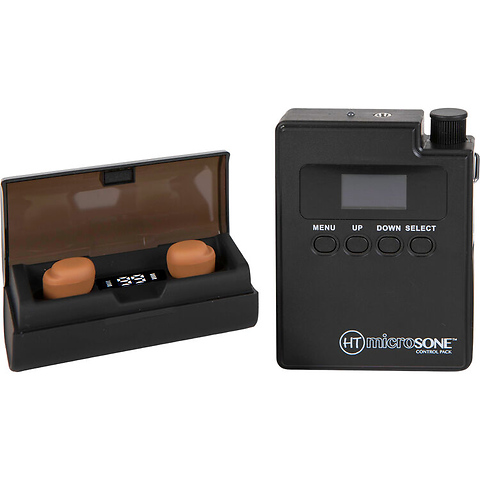 Microsone Discreet Audio Monitoring System (Dark Skin Tone, 174 to 217 + 470 to 608 MHz) Image 0