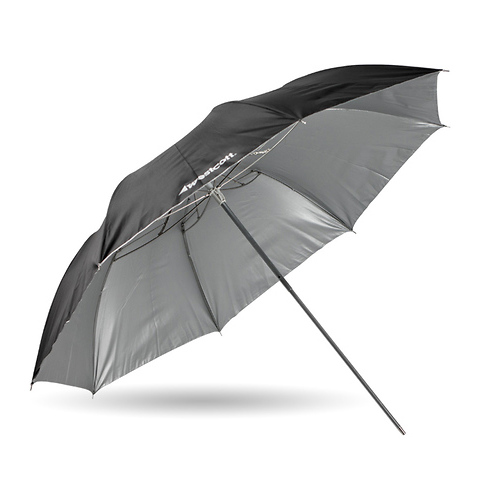 43in. Soft Silver Collapsible Umbrella Image 0