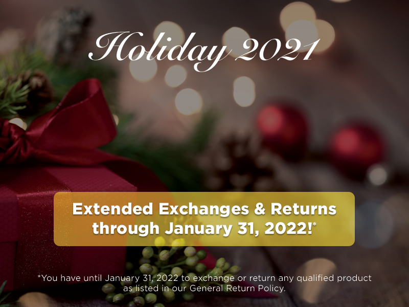 Holiday Return Policy