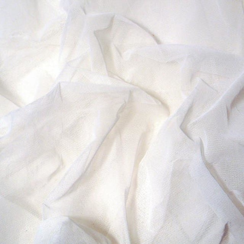 6' x 6' White Artificial Double Silk Image 0