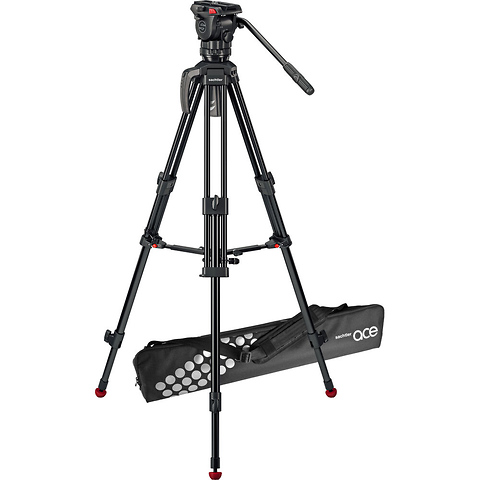 75/2 Mark II Aluminum Tripod System with Ace M Head & Mid-Level Spreader Image 1