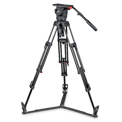 Video 18 S2 Head System with ENG 2D Aluminum Tripod & Ground Spreader Image 0