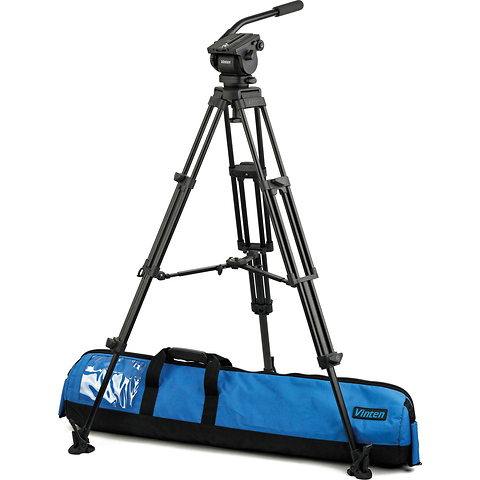 VB-AP2M Vision blue Fluid Head & Pozi-Lock Tripod System with Mid-Level Spreader Image 0