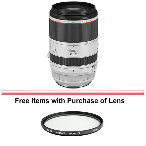 RF 70-200mm f/2.8 L IS USM Lens with CarePAK PLUS Accidental Damage Protection Image 0