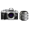 OM-D E-M10 Mark IV Mirrorless Micro Four Thirds Digital Camera Body (Silver) with M. Zuiko Digital ED 14-42mm f/3.5-5.6 II Micro 4/3 Lens (Silver) Thumbnail 0