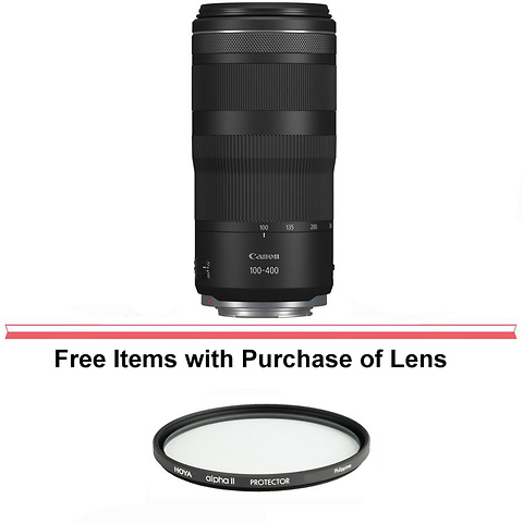 RF 100-400mm f/5.6-8 IS USM Lens with CarePAK PLUS Accidental Damage Protection Image 0