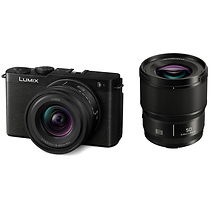 Lumix DC-S9 Mirrorless Digital Camera with 18-40mm Lens (Jet Black) and Lumix S 50mm f/1.8 Lens Image 0