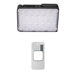 Ace 25c RGB LED Light Panel (Charcoal) with Go Mini MagSafe LED Light (Charcoal)