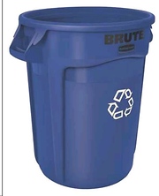 Blue Recycling 32-gallon Receptacle Image 0