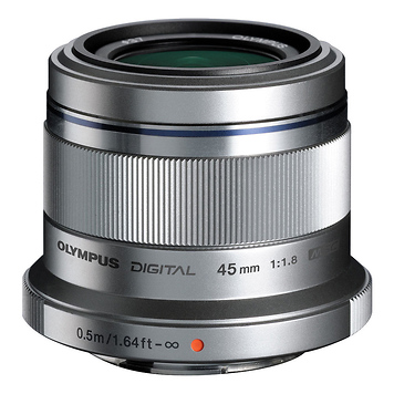 M. Zuiko Digital ED 45mm f/1.8 Lens (Silver)