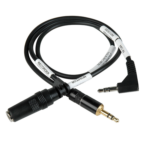 3.5mm Mic to Mic with Audio Monitor Tap Image 0