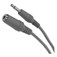 Audio Cable With 3.5mm Mono Plug to 3.5mm Mono Jack (10 ft. Long) Image 0