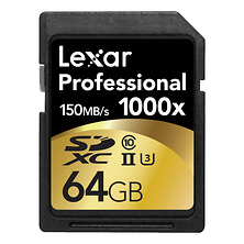 64GB Pro 1000X UHS-II SDXC Memory Card (90MB/s) Image 0