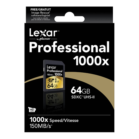 64GB Pro 1000X UHS-II SDXC Memory Card (90MB/s) Image 1