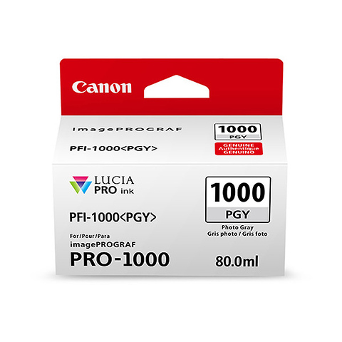 PFI-1000 PGY LUCIA PRO Photo Gray Ink Tank (80ml) Image 2