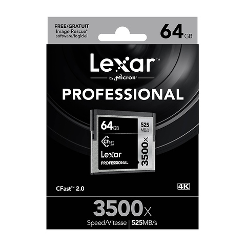 64GB Pro 3500X CFast 2.0 Memory Card (445MB/s) Image 1