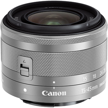 EF-M 15-45mm f/3.5-6.3 IS STM Lens (Silver)