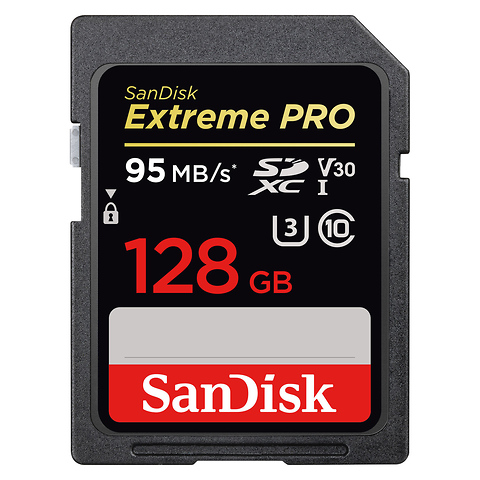 128GB Extreme Pro UHS-I SDXC V30 Memory Card (90MB/s) Image 0