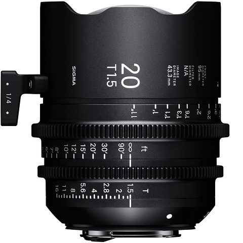 20mm T1.5 High Speed Cine Lens (PL Mount, Feet) Image 0