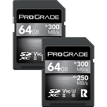 64GB UHS-II SDXC Memory Card (2-Pack) Image 0