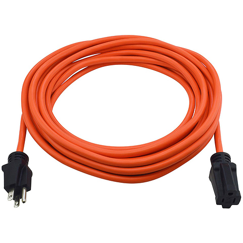 25 ft. 14/3 Heavy Duty Outdoor Extension Cord (Orange) Image 1