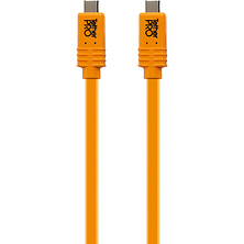 15 ft. Tetherpro USB-C to USB-C for Phase One Cable (High-Visibilty Orange) Image 0