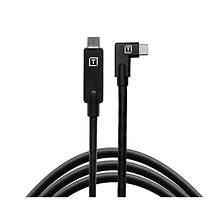 TetherPro USB-C to USB-C Right Angle Cable (15 ft., Black) Image 0