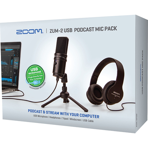 ZUM-2 Podcast Mic Pack with ZUM-2 Mic, Headphones, Desktop Stand, Cable & Windscreen Image 11