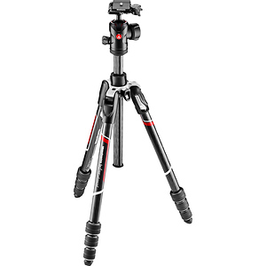 Befree Advanced Carbon Fiber Travel Tripod with 494 Ball Head (Twist Locks, Black)