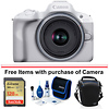 EOS R50 Mirrorless Digital Camera with 18-45mm Lens (White) Thumbnail 0