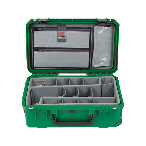 iSeries 2011-7 Case with Photo Dividers and Lid Organizer (Green) Image 2