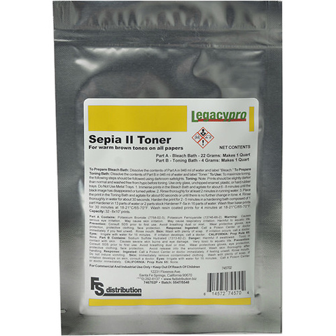 Sepia Toner Powder for Black and White Prints Image 0