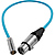 Mini-XLR Male to XLR Female Audio Cable for Canon C70 & BMPCC 6K/4K (16 in., Blue)