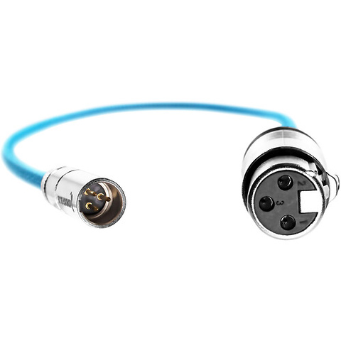 Mini-XLR Male to XLR Female Audio Cable for Canon C70 & BMPCC 6K/4K (16 in., Blue) Image 2