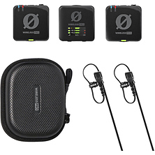 Wireless PRO 2-Person Clip-On Wireless Microphone System/Recorder with Lavaliers (2.4 GHz) Image 0