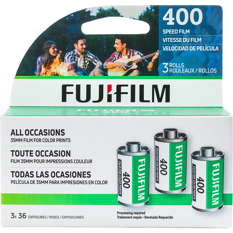 400 Color Negative Film (3-Pack, 35mm Roll Film, 36 Exposures)