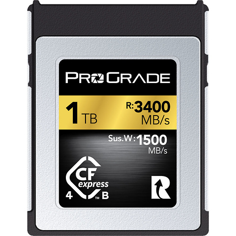 1TB CFexpress 4.0 Type B Gold Memory Card Image 0